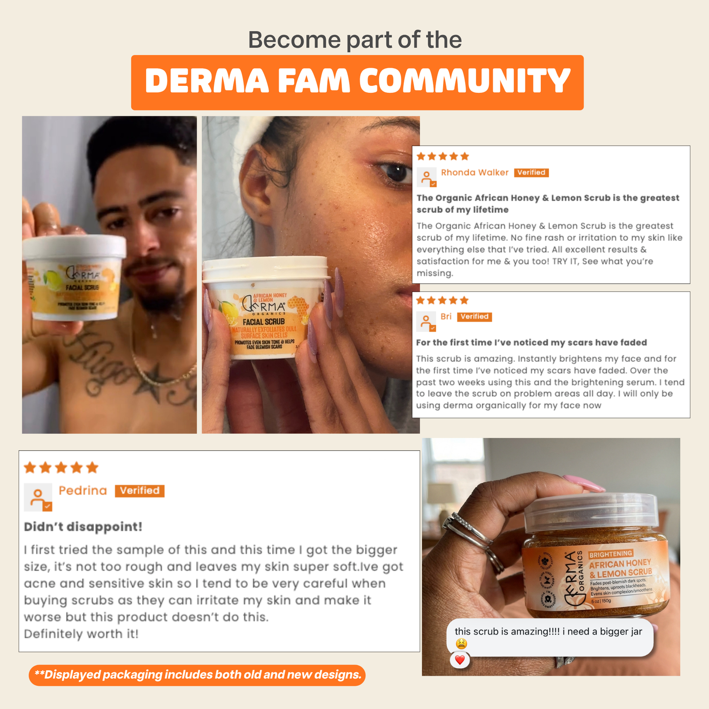 Organic African Honey & Lemon Scrub
